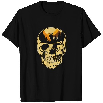 Discover Hiking Hike Skull Skull Nature T Shirts