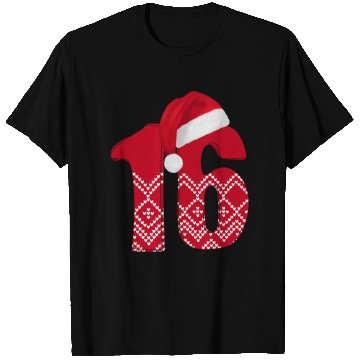 Discover Sweet 16 Years - Xmas Number Sixteen T Shirts