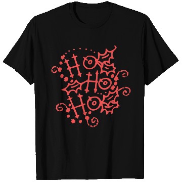 Discover Christmas Typography Holly Ho Ho Ho T Shirts