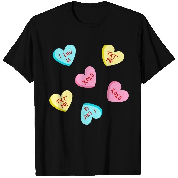 Discover Sweet Candy Hearts Valentines Day T Shirts