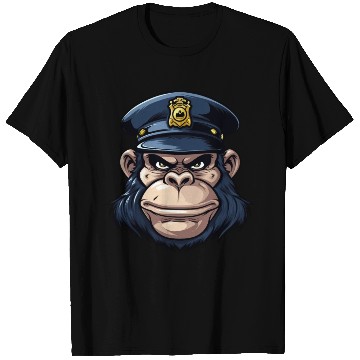 Discover Monkey policeman T Shirts
