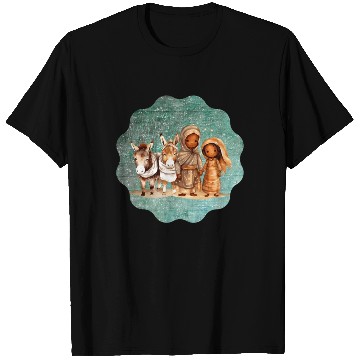 Discover Christmas Nativity Scene Shepherds and Sheep T Shirts
