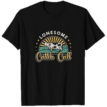 Discover Cattle Farming Lonesome Cattle Call Farm Animals T Shirts