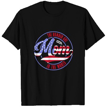 Discover The Number One Mom American Flag Mother's Day T Shirts