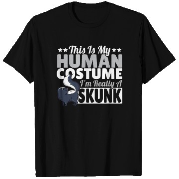 Discover Skunk Lover This Is My Human Costume I'm Really A T Shirts