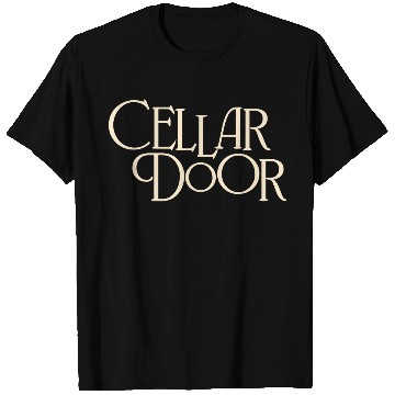 Discover Cellar Door Beautiful Typography in Cream T Shirts