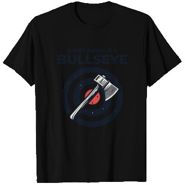 Discover Axe Throwing Axe Thrower Lumberjack Funny Bullseye T Shirts