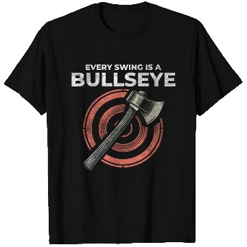 Discover Axe Throwing Axe Thrower Lumberjack Funny Bullseye T Shirts