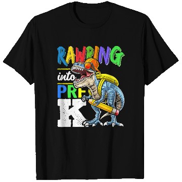 Discover Rawring Into Pre K Dinosaur Back To School S Gift T Shirts
