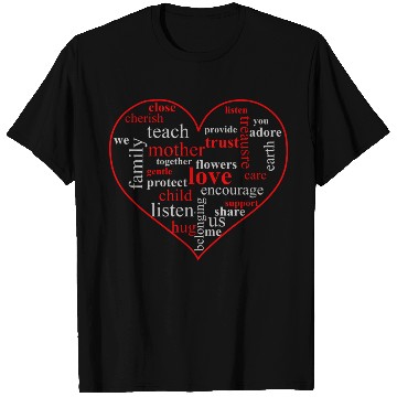Discover Family Love Heart T Shirts