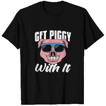 Discover Pig Farming Get Piggy With It Farm Animals Farmer T Shirts