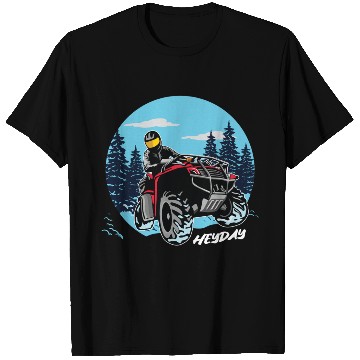 Discover ATV/Quad "Winter Riding" style logo. By "Hey Day" T Shirts