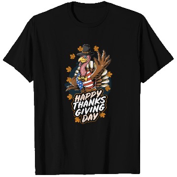 Discover happy thanksgiving day turkey T Shirts