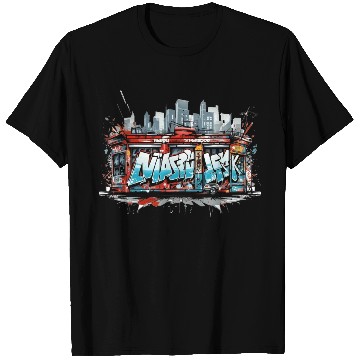 Discover Urban Graffiti Vibes - abstract Street Art T Shirts