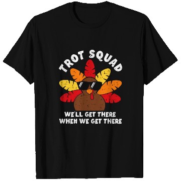 Discover Turkey Trot Squad Race Funny Thanksgiving Running T Shirts