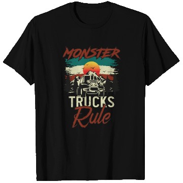 Discover Monster Trucks And Mountain Adventures T Shirts