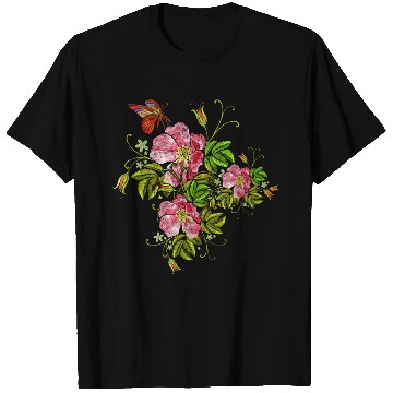 Discover Spring Flowers Butterflies T Shirts