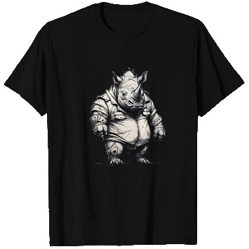 Discover Combative Rhinoceros T Shirts
