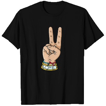 Discover hand peace love T Shirts