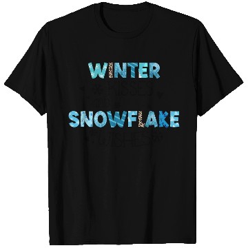 Discover Winter kisses and snowflake wishes sublimation T Shirts