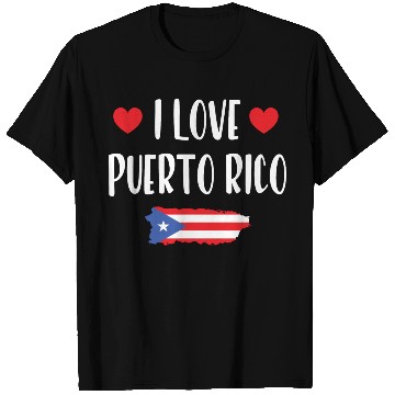 Discover I Love Puerto Rico pride heart T Shirts