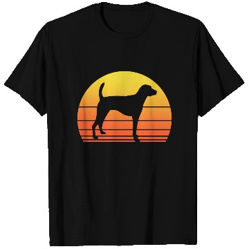 Discover American Foxhound Retro Sunset Dog T Shirts