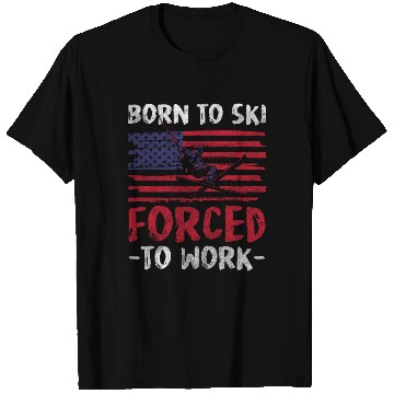 Discover Skiing Mountain Snow Ski Area T Shirts