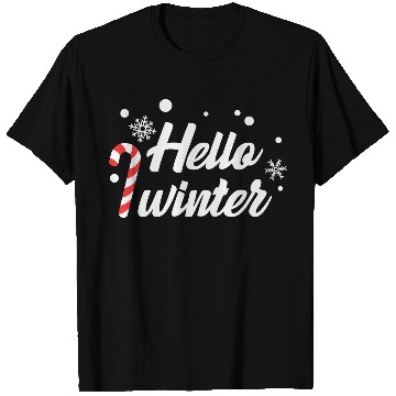 Discover Hello Winter Christmas Candy Canes T Shirts