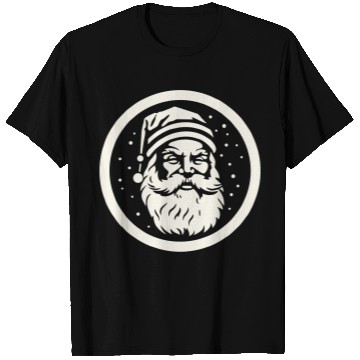 Discover santa claus rounded symbol T Shirts