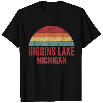 Discover Vintage Higgins Lake Michigan T Shirts