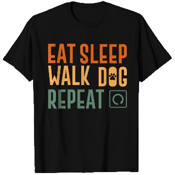 Discover eat sleep walk repeat walking hobby T Shirts