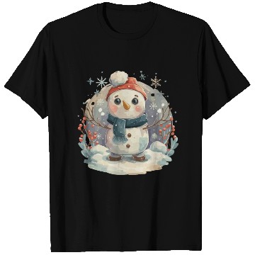 Discover Christmas Golf Snowman Santa Hat Gift design T Shirts