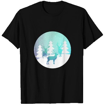 Discover Deer Winter Forrest T Shirts