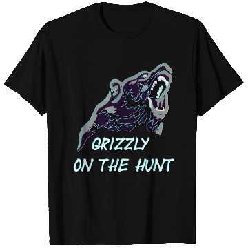 Discover Grizzly On The Hunt T Shirts