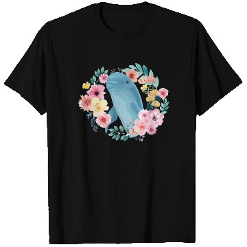 Discover Dolphin Flower Floral T Shirts