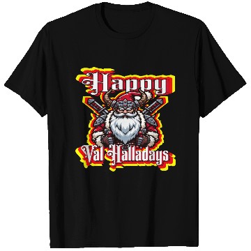 Discover Viking Santa Happy Val Halladays Xmas Holidays T Shirts
