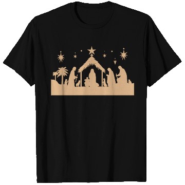Discover Nativity Scene with Mary Joseph Baby Jesus T Shirts