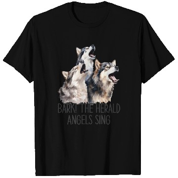 Discover Huskies Bark Angels Sing T Shirts