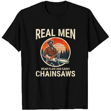Discover Lumberjack Woodworker Woodcutter Chainsaw Arborist T Shirts
