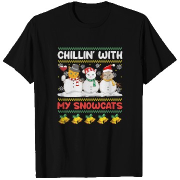 Discover Snowmen Chilling with my Snowcats Snow T Shirts