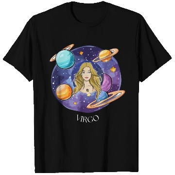 Discover Virgo zodiac sign T Shirts