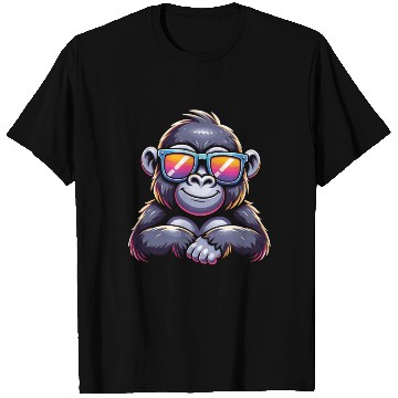 Discover Gorilla With Sunglasses T Shirts