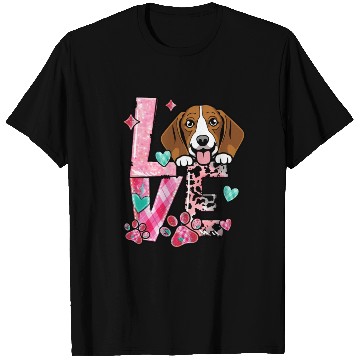 Discover Beagle Dog I Love My Dog Valentines Day T Shirts