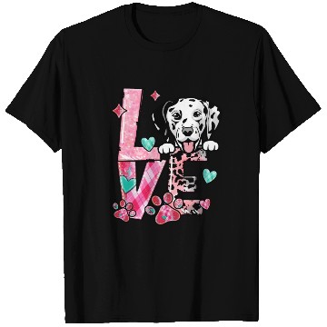 Discover Dalmation Dog I Love My Dog Valentines Day T Shirts