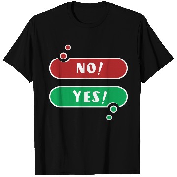 Discover No Yes Red And Green Speech Bubble T Shirts