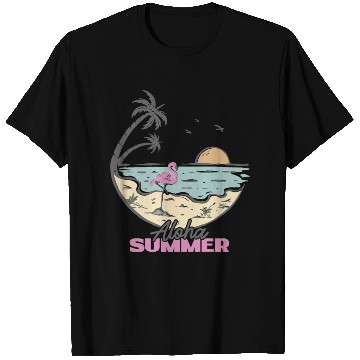 Discover Aloha Summer Flamingo T Shirts
