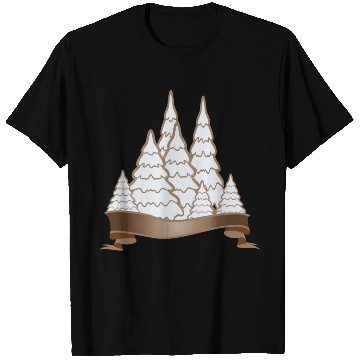 Discover beautiful gingerbread forest for Christmas T Shirts