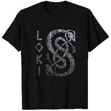 Discover Loki's Symbol The Serpent T Shirts Thor Mjolnir Valknut