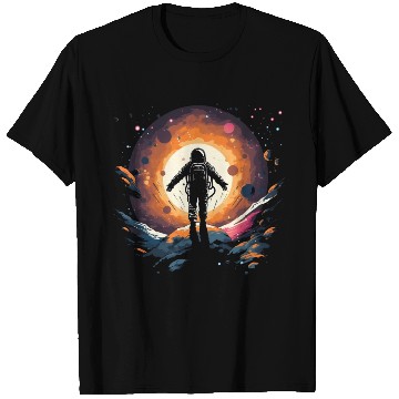 Discover Vintage Minimalist Astronaut Space Adventure T Shirts