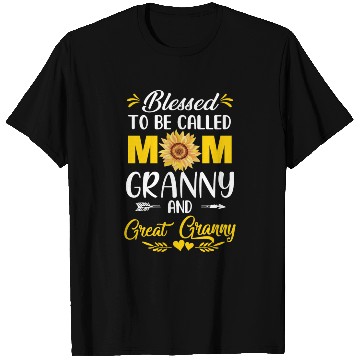 Discover Blessed To Be Called Mom Granny Great Granny T Shirts